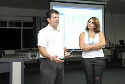 Presidente e Vice-Presidente da Associação Comercial e Industrial de Juruaia (Aciju)
